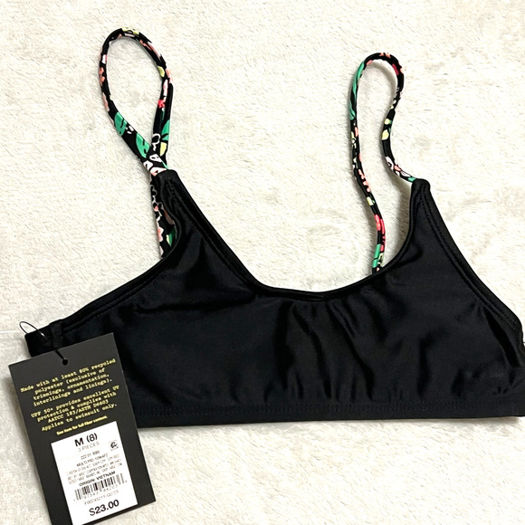 Art Class Girl's 3pc Rash Guard Bikini Swimsuit Set Floral Printed Size Medium 8 - Picture 3 of 6